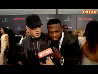 Eminem׃ «Кто этот парень?» (50 Cent) | Интервью Эминема на премьере фильма «Левша» (на русском языке)