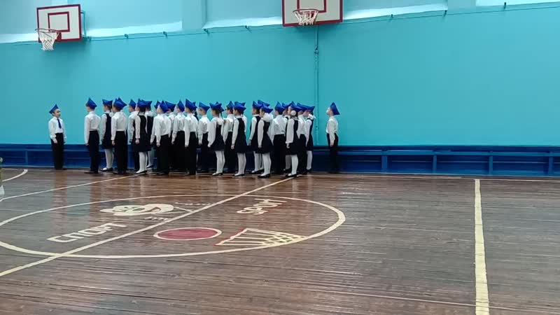 Смотр строя и песни. 1 место