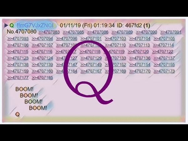Qanon January 11 2019 - Boom Friday