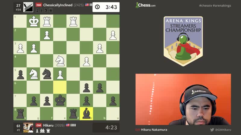 Hikaru Nakamura calculating