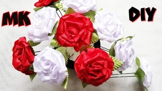 🌹 Роза из лент 🌹 Новый способ 🌹 МК Любови Стасюк