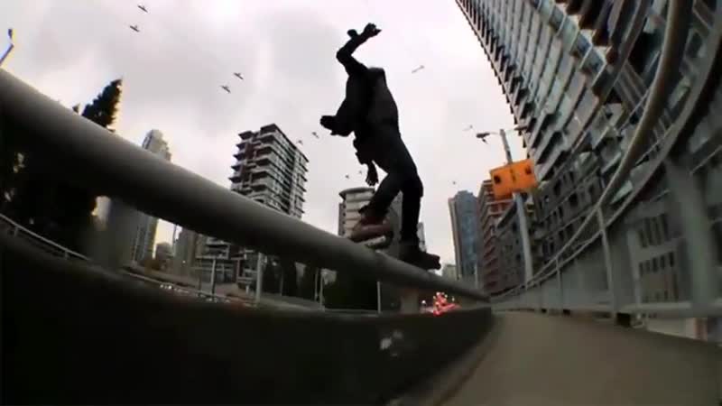 Dude destroys rail