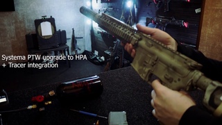 Airsoft Systema PTW upgrade to HPA + Tracer integration