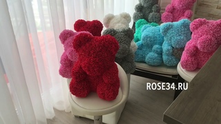 Мишки из роз Оптом. Оплата. Доставка. THEROSE.