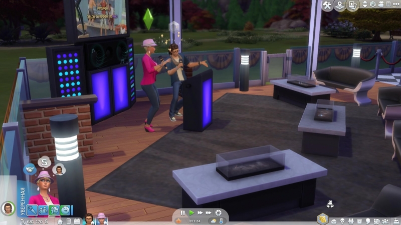 Sims 4. Караоке-бар. Дуэт