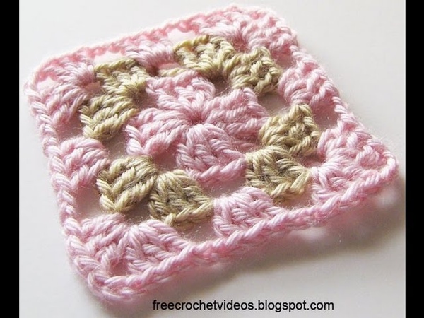 Classic Granny Square in Two Colors