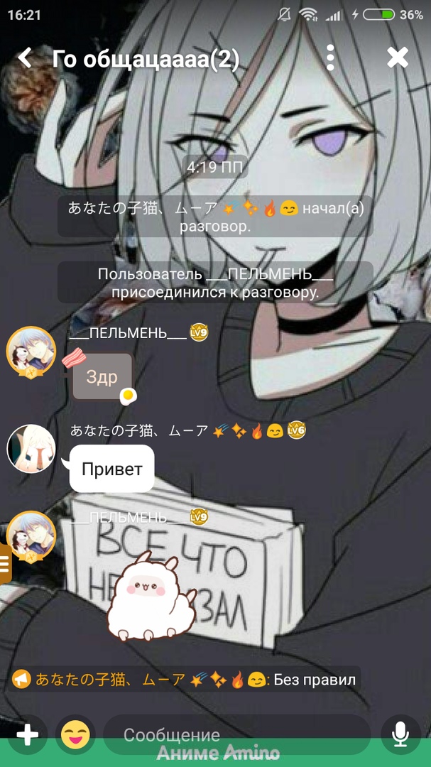 Минусы Amino