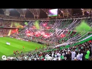 جمهور الاهلي اشعل الجوهرة مع النشيد فالدي