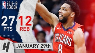 Jahlil Okafor Full Highlights Pelicans vs Rockets 2019.01.29 - 27 Pts, 12 Reb, SICK!