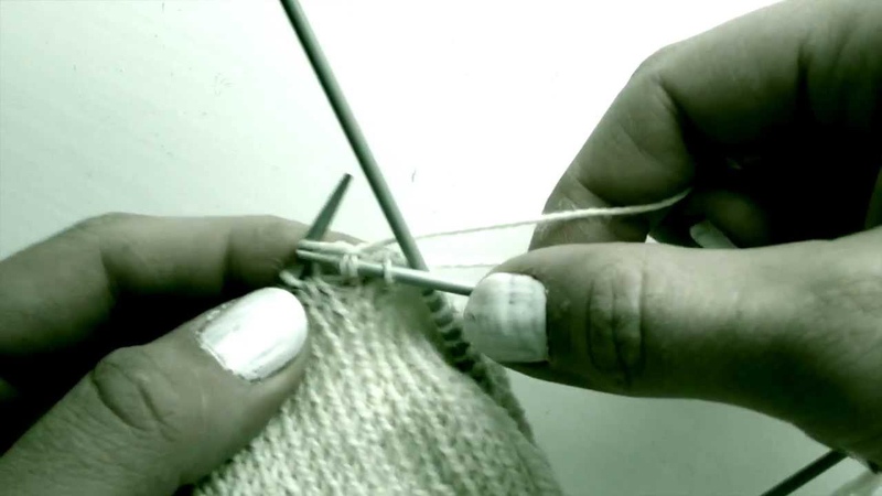 Increase decrease, twined knitting