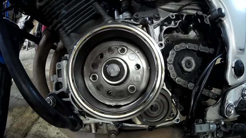 Работа обгонной муфты TDM 850-2