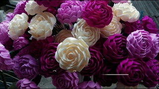 Hướng dẫn làm hoa hồng xoắn giấy | How to make roses paper flowers