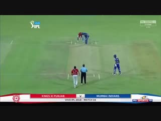 CRICKET, IPL: Mumbai Indians Innings (2nd) - KXIP v MI - May 04, 2018