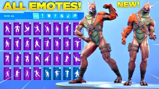 *NEW* STAGE 3 HYBRID SKIN SHOWCASE WITH ALL FORTNITE DANCES & EMOTES! (Fortnite Season 8 Skin)