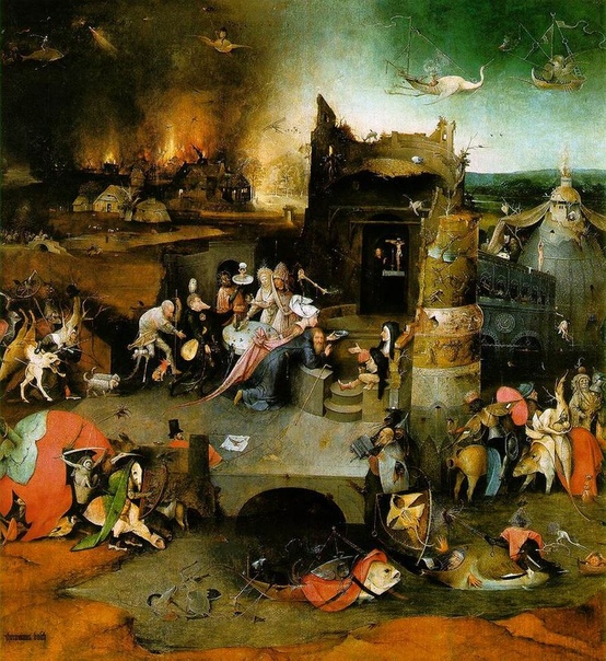 История одного шедевра. Триптих «Искушение святого Антония», Иероним Босх 15051506г.г. Дерево, масло. Размер: 131,5 × 225 см. Национальный музей старинного искусства, ЛиссабонОдна из лучших