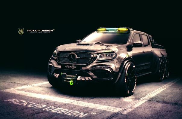Ателье Carlex придумало трехосный Mercedes-Benz X-Class для трека Exy Monster X Concept получил полностью карбоновый кузов и спортивную подвеску.Подразделение Picup Design польского тюнера
