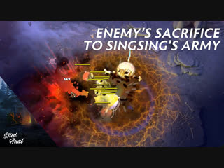 Enemy sacrificing themselves to SingSing's army