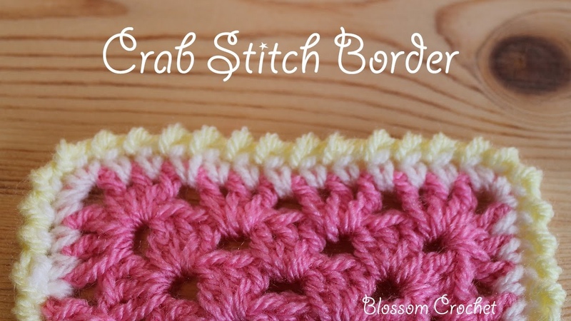 Crochet Crab Stitch Border