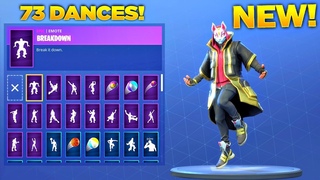 *NEW* STAGE 4 DRIFT SKIN SHOWCASE WITH ALL 73 FORTNITE DANCES & EMOTES! (Fortnite Season 5 Skin)