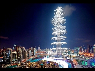 Dubai New Year Fireworks 2014 - World Record 4K