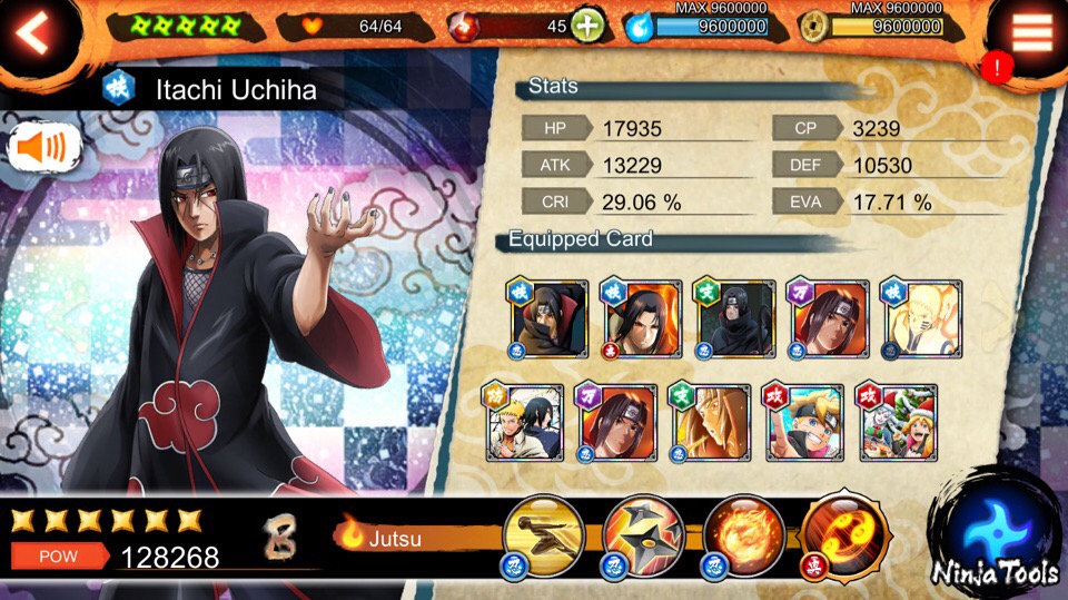 Sold 18 Ultimate Itachi 129k Itachivs Sasuke 129k 8