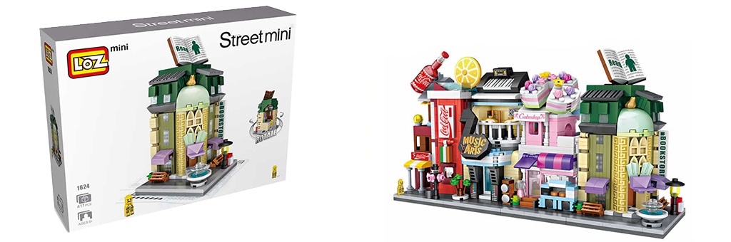 Конструктор LOZ Street Mini "Книжный магазин" 1624 Конструктор LOZ Street Mini "Книжный магазин" 1624