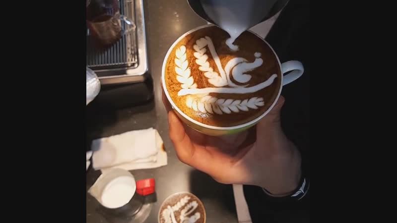 Latte Art barista jaws