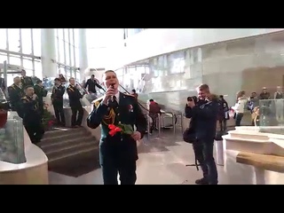 Военнослужащие Сибирского округа Росгвардии провели флеш-моб, посвящённый 8 марта