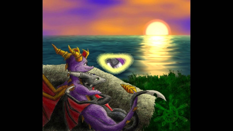 Spyro and Cynder love me like you do