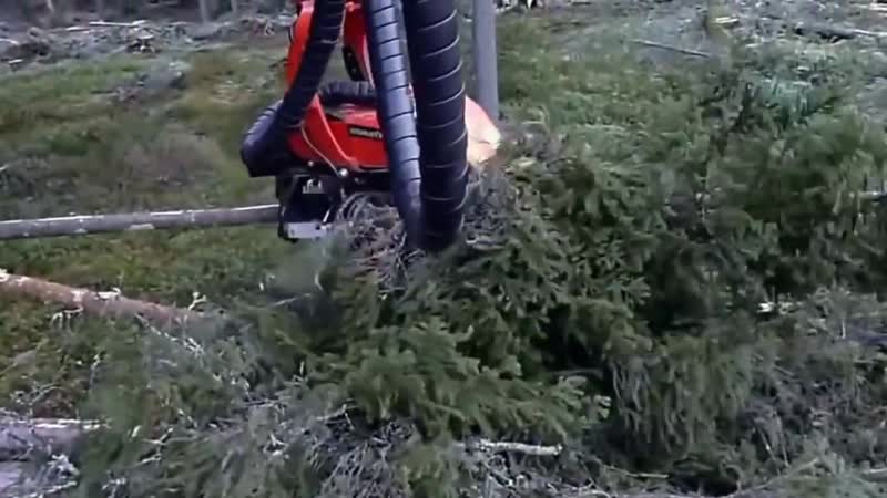 Японская чудо техника для рубки леса