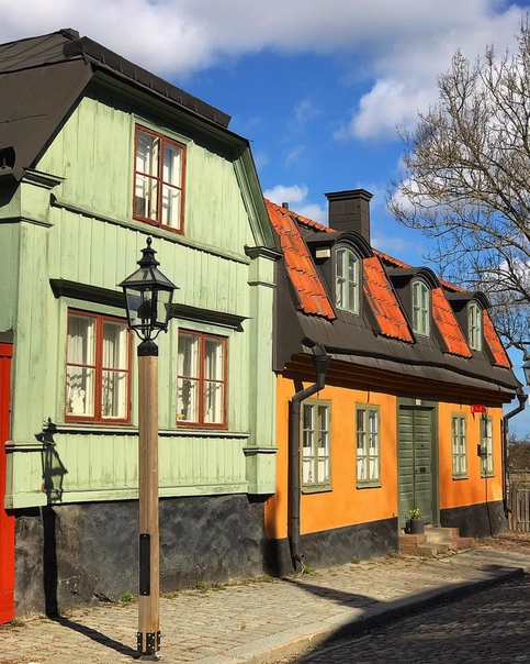 Старинные домики Стокгольма
