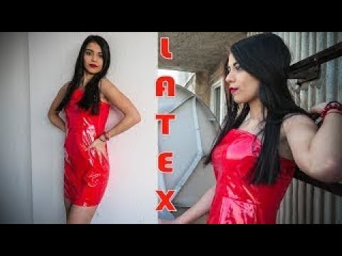Strapless Latex Bodycon Dress
