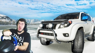 ЧУТЬ НЕ ПРОВАЛИЛСЯ ПОД ЛЕД НА НОВОМ ПРАДО - RP FORZA HORIAON 4 + РУЛЬ