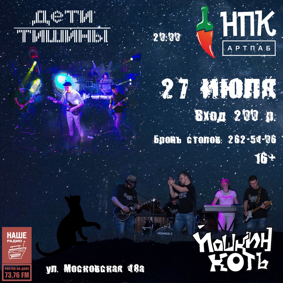Афиша Ростов-на-Дону "Дети Тишины" и "Йошкин КотЪ" в НПК