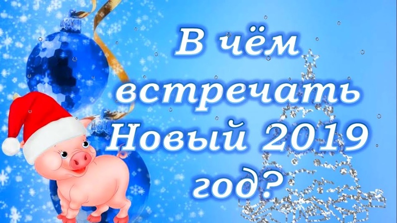 В Чём Встречать Новый 2019 Год