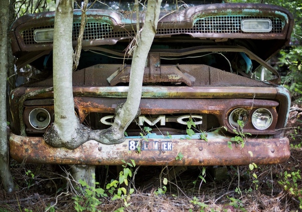 Old Car City лес, заполненный автомобильной классикой В штате Джорджия, на юго-востоке США, обычный дед по имени Уолтер Дин Льюис владеет Old Car City крупнейшим музеем антикварных автомобилей.