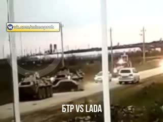 БТР VS ВАЗ 2114 Лада Дагестан