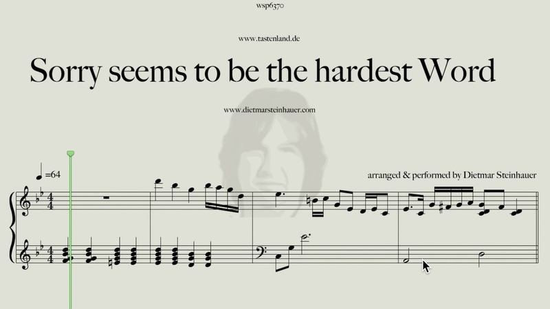 Sorry seems to be the hardest Word