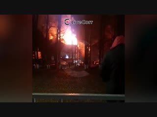 Пожар на Ростовском шоссе в Краснодаре