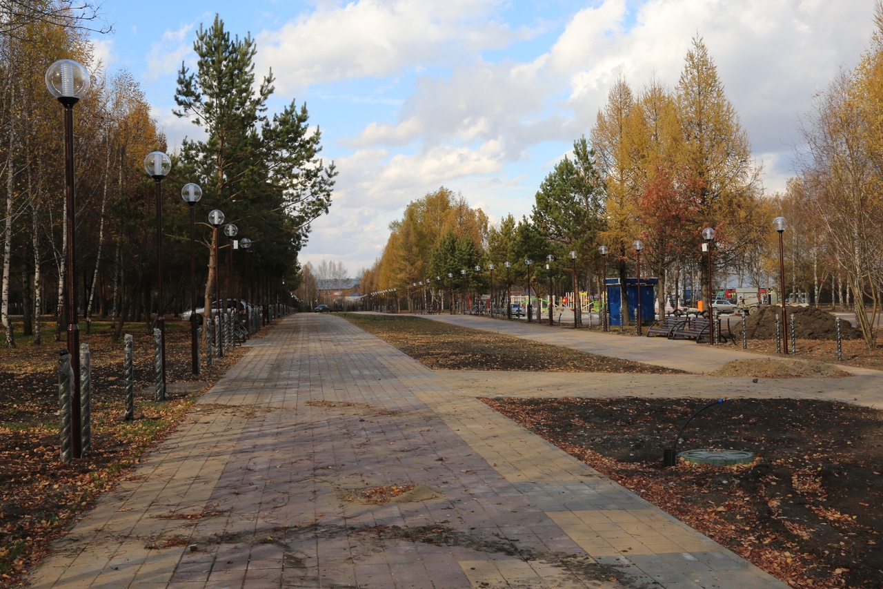 Реконструкция Центрального парка в Белово