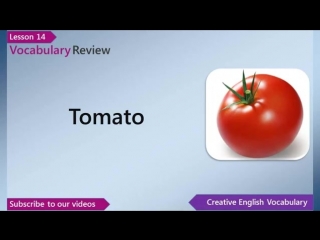 Learn English - English Vocabulary Lesson 14 - Vegetables