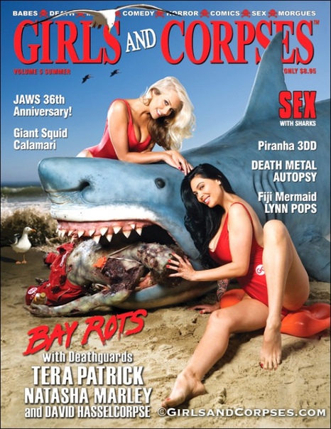 Эротический журнал Girls and Corpses Представьте, что будет, если смешать «Ночь живых мертвецов» и журнал Maxim в равных пропорциях. Получится феерическое издание Girls and Corpses (буквально