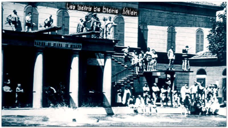 Les bains de Diane à Milan.