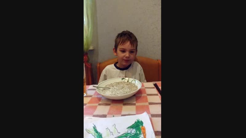 Песенка для мамы (поёт внучок)