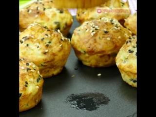 Подробный рецепт. Вкуснейшие Маффины с курицей и сыром - идеальный перекус в дорогу!