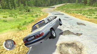 ГАЗ В ПОЛ ПО ЯМАМ ! РУССКИЕ ДОРОГИ - BEAMNG DRIVE