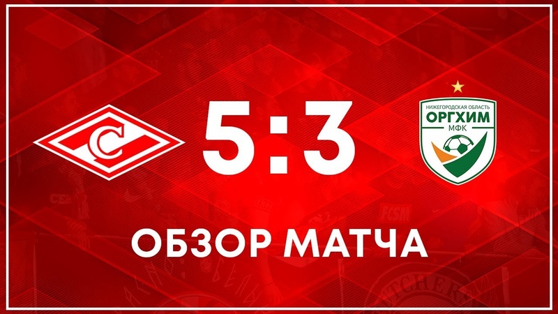 Спартак - Оргхим - 53. Обзор матча