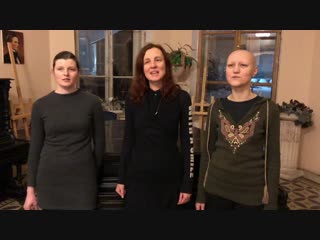 Ольга Арефьева. Репетиция к концерту народных песен 1 февраля