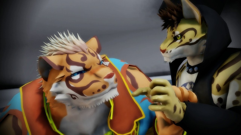 【獣人MMD】虎爺と雲豹でロキ1080p 60fps【家有大猫】
