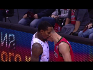 Brandon Jennings first fg in VTB League and first brawl?